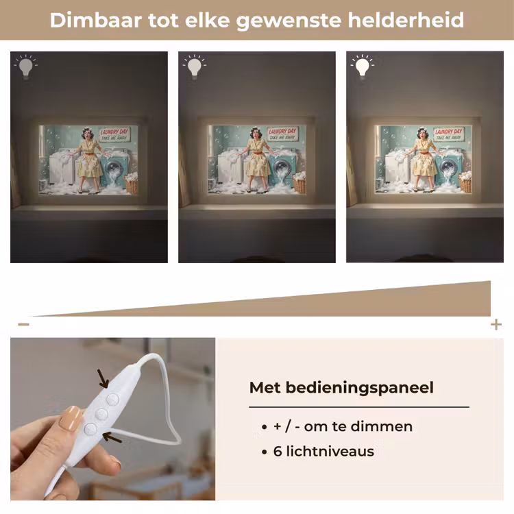 Lightbox - Wandlamp - Retro - Blauw - Vrouw — 8