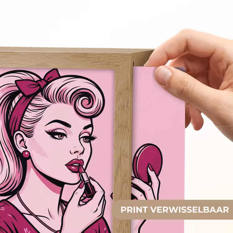 Lightbox - Wandlamp - Vintage - Vrouw - Roze — 6