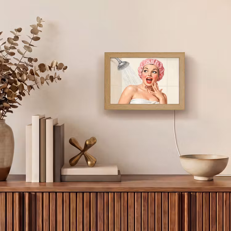 Lightbox - Wandlamp - Vrouw - Douche - Roze — 4