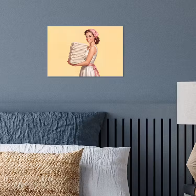 Poster - Handdoeken - Vrouw - Jurk - Roze — 3