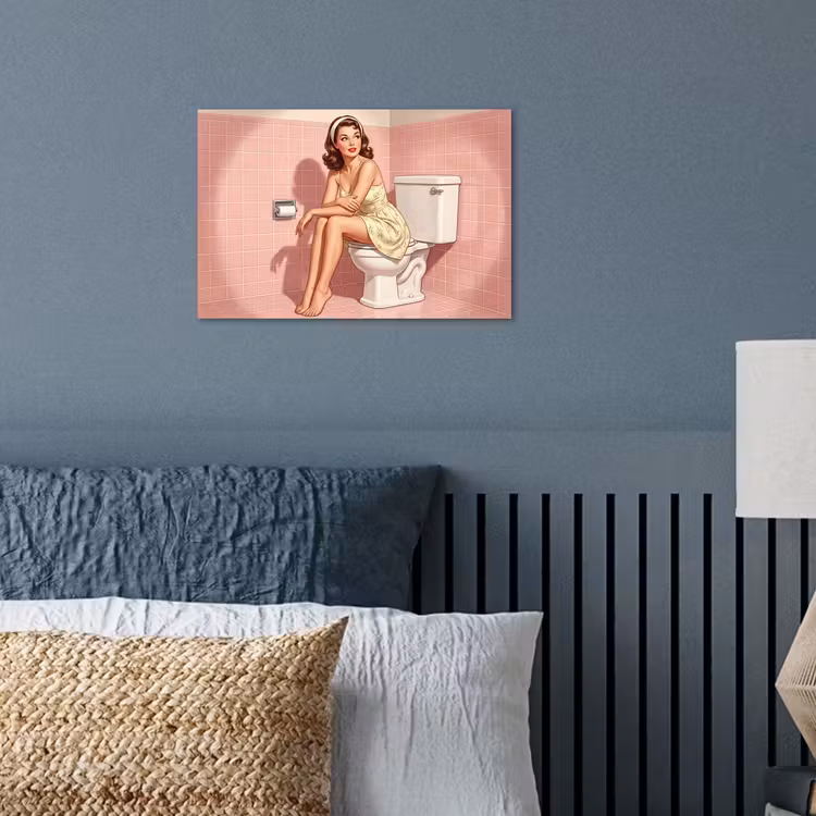 Poster - Roze - Retro - Vrouw — 3