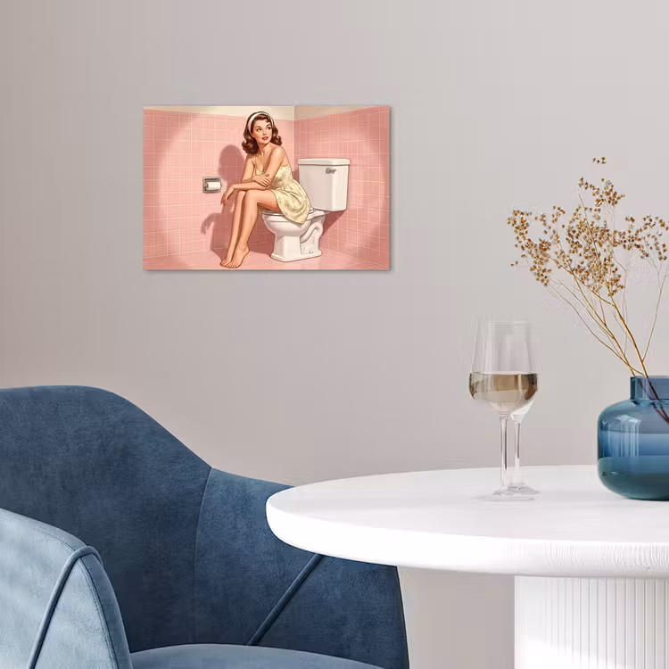 Poster - Roze - Retro - Vrouw — 4