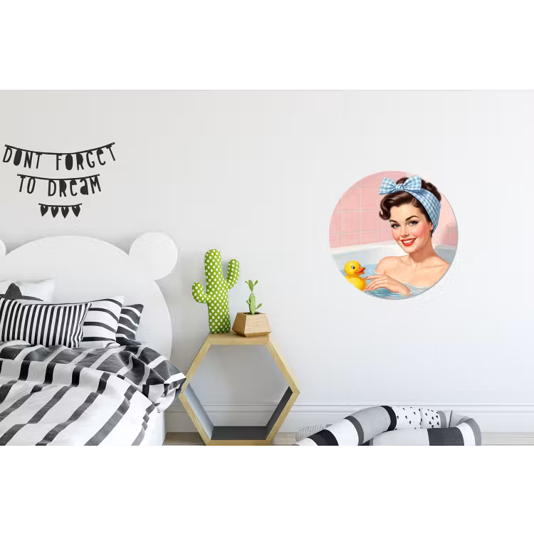 Wandcirkel - Aluminium - Badkamer - Eend - Blauw — 5