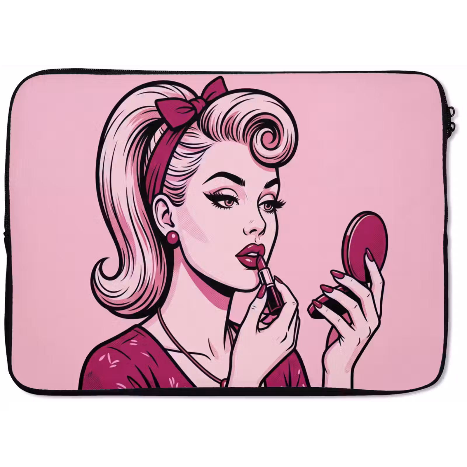 Laptophoes - Vintage - Vrouw - Roze — 1