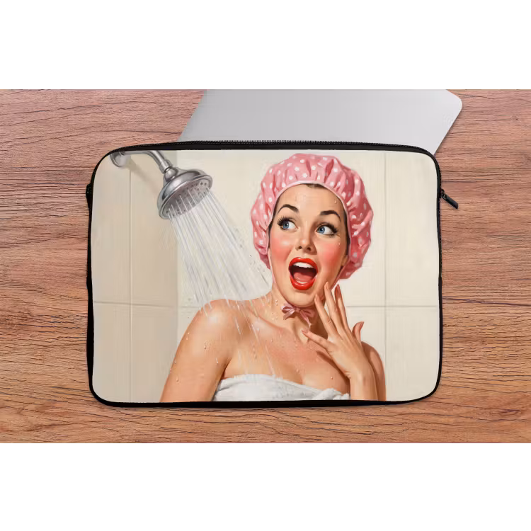 Laptophoes - Vrouw - Douche - Roze — 2