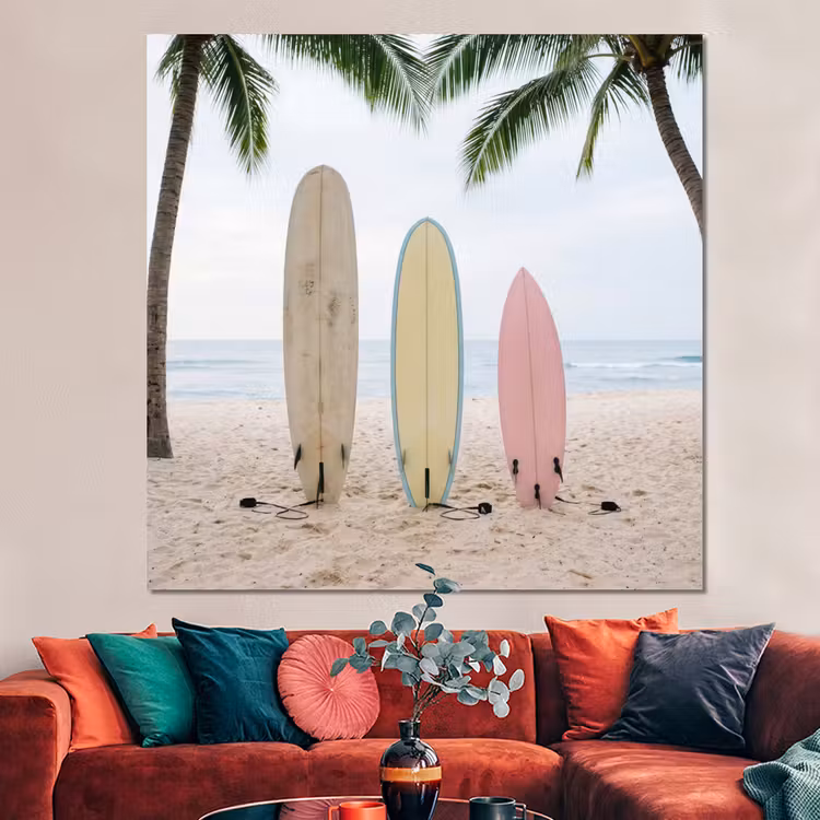 Forex - Surfboard - Palmbomen - Kleurrijk — 3