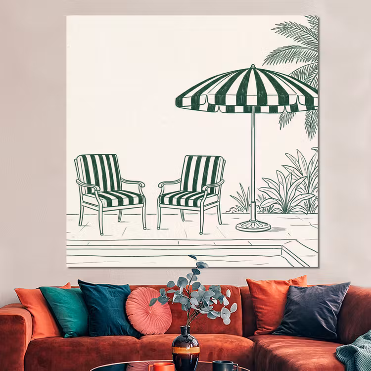 Forex - Terras - Illustratie - Groen — 3