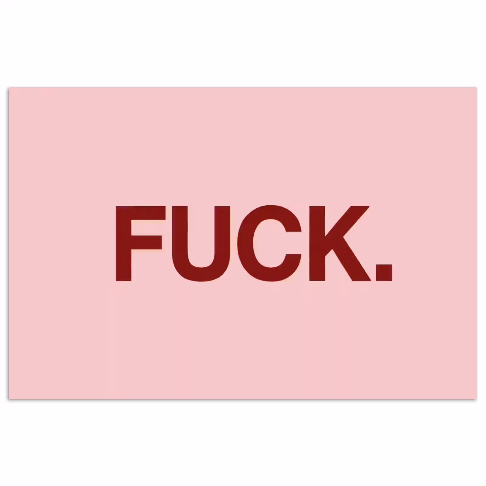 Poster - Statement - Krachtig - Roze — 1