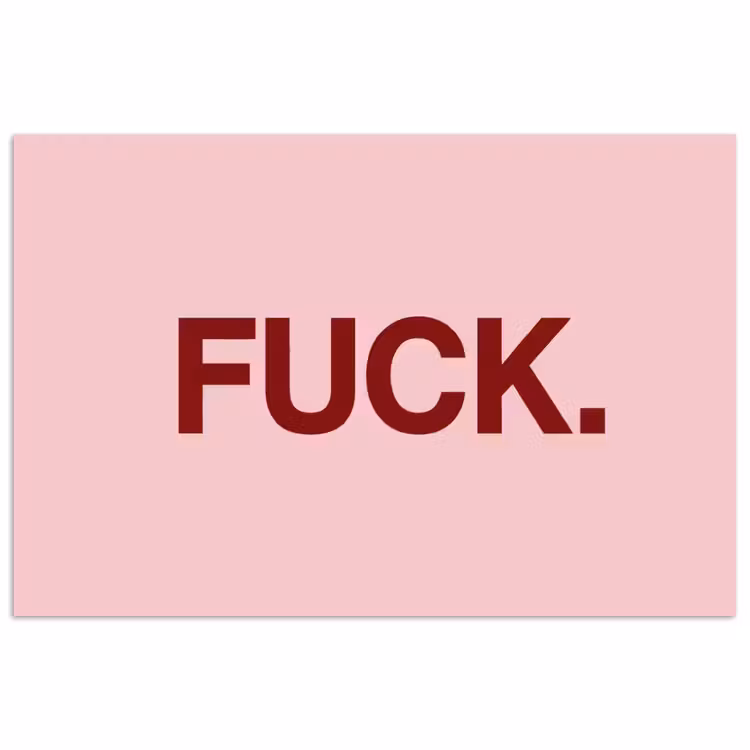 Poster - Statement - Krachtig - Roze — 1