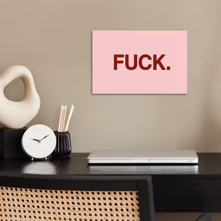 Poster - Statement - Krachtig - Roze — 2