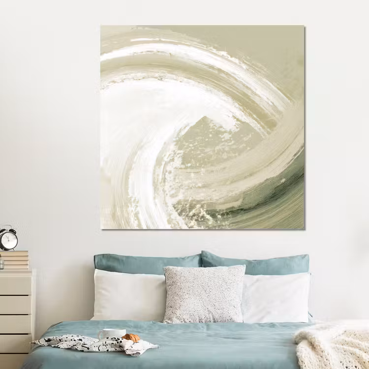 Forex - Abstract - Penseelstreken - Golven - Groen — 2