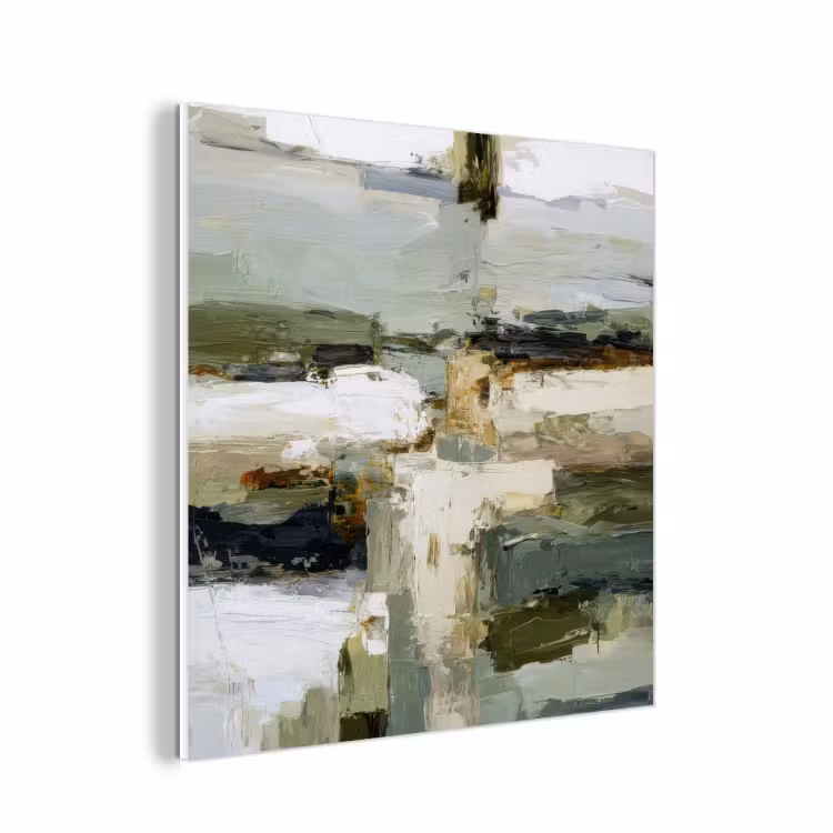 Forex - Penseelstreken - Groen - Abstract - Japandi — 1