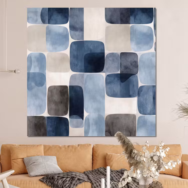 Forex - Patroon - Blauw - Vierkanten — 4