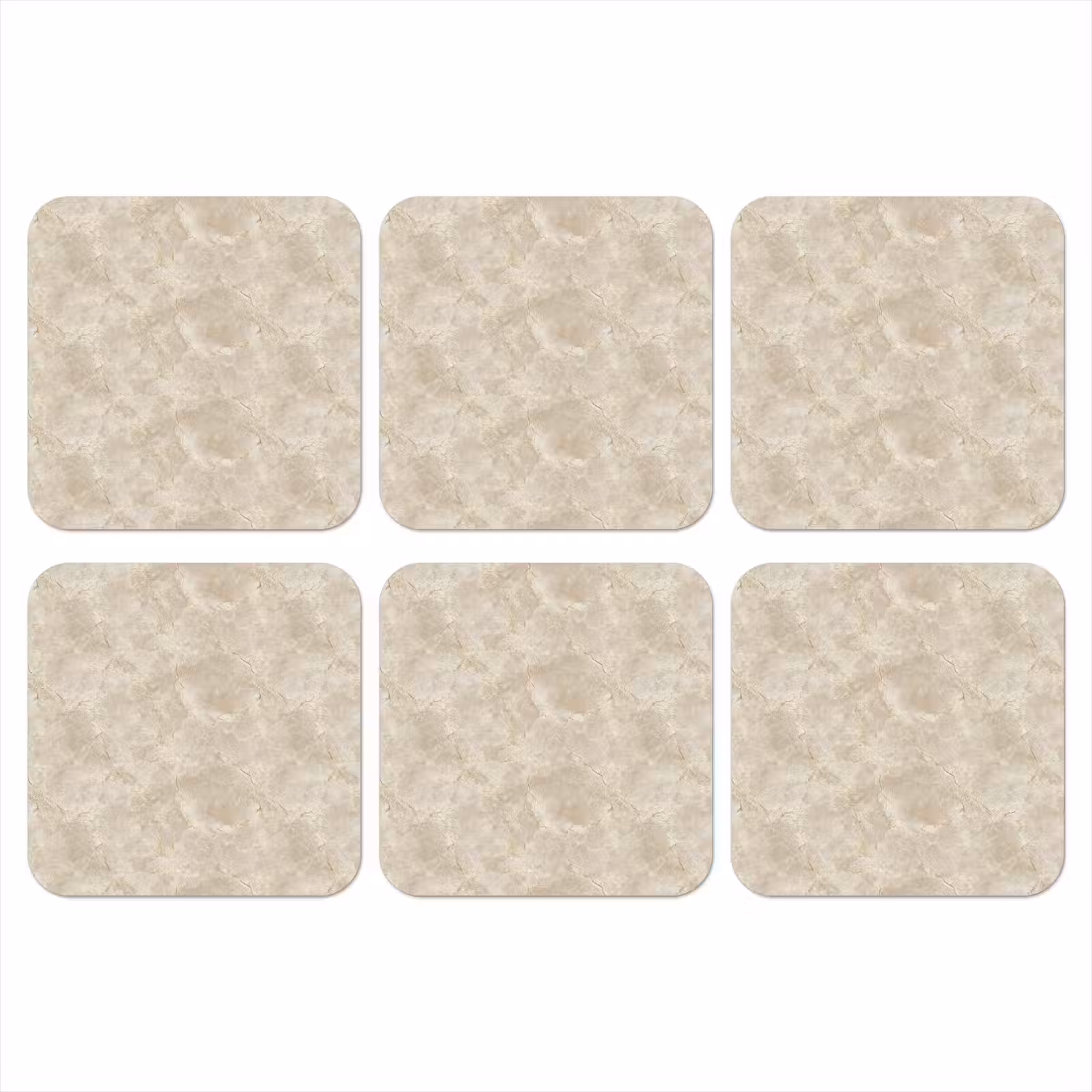 Onderzetter - Lichtbeige - Marmer - Aders — 1