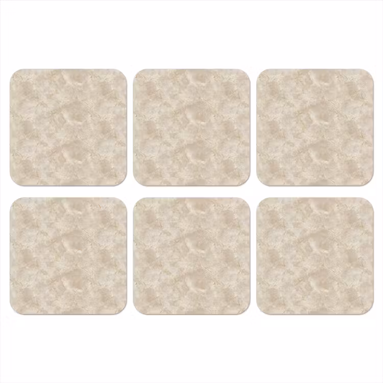 Onderzetter - Lichtbeige - Marmer - Aders