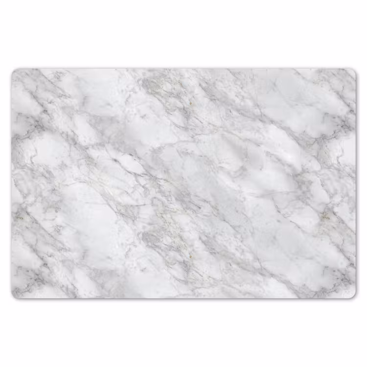 Placemat - 6 stuks - Grijs - Wit - Marmer — 7