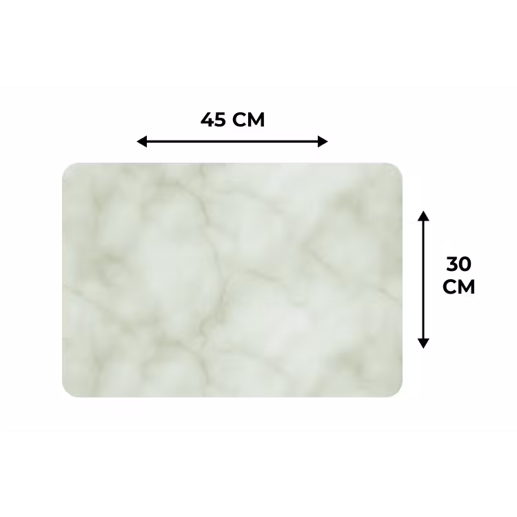 Placemat - 6 stuks - Groen - Marmer - Aders — 3