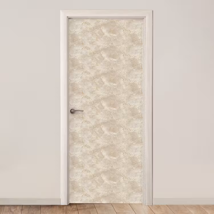 Deursticker - Lichtbeige - Marmer - Aders