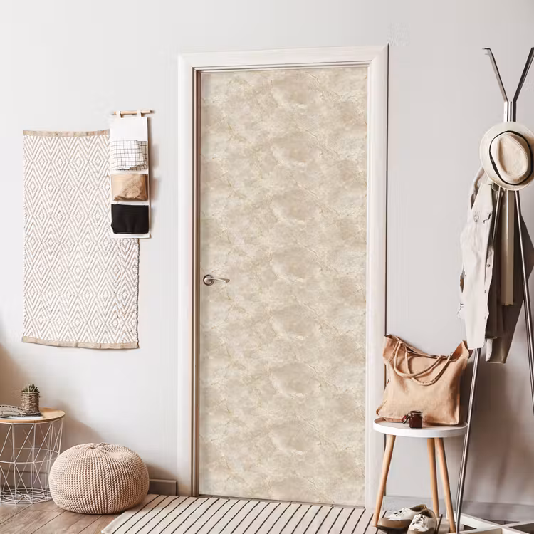 Deursticker - Lichtbeige - Marmer - Aders — 8