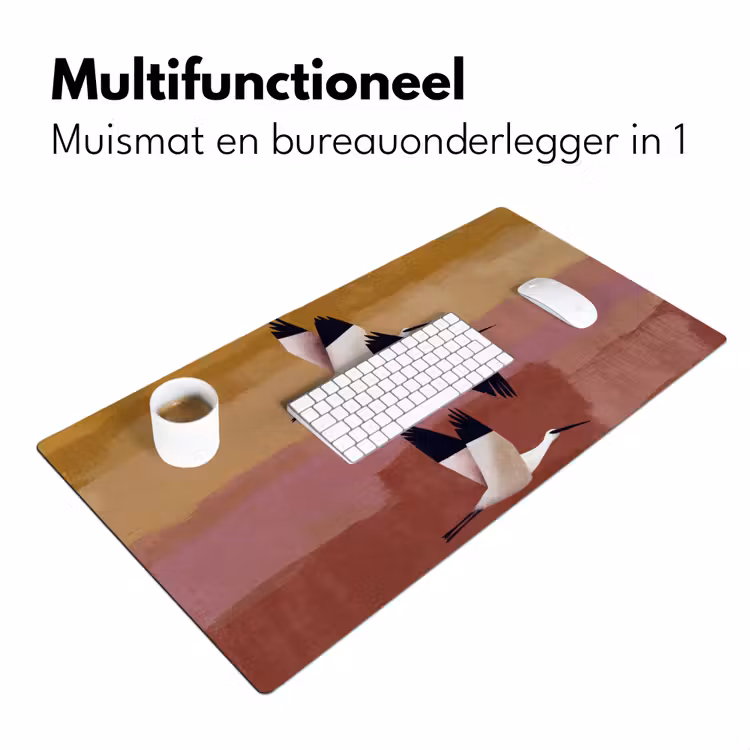 Bureau onderlegger - Vliegende Vogels Abstracte Achtergrond — 7