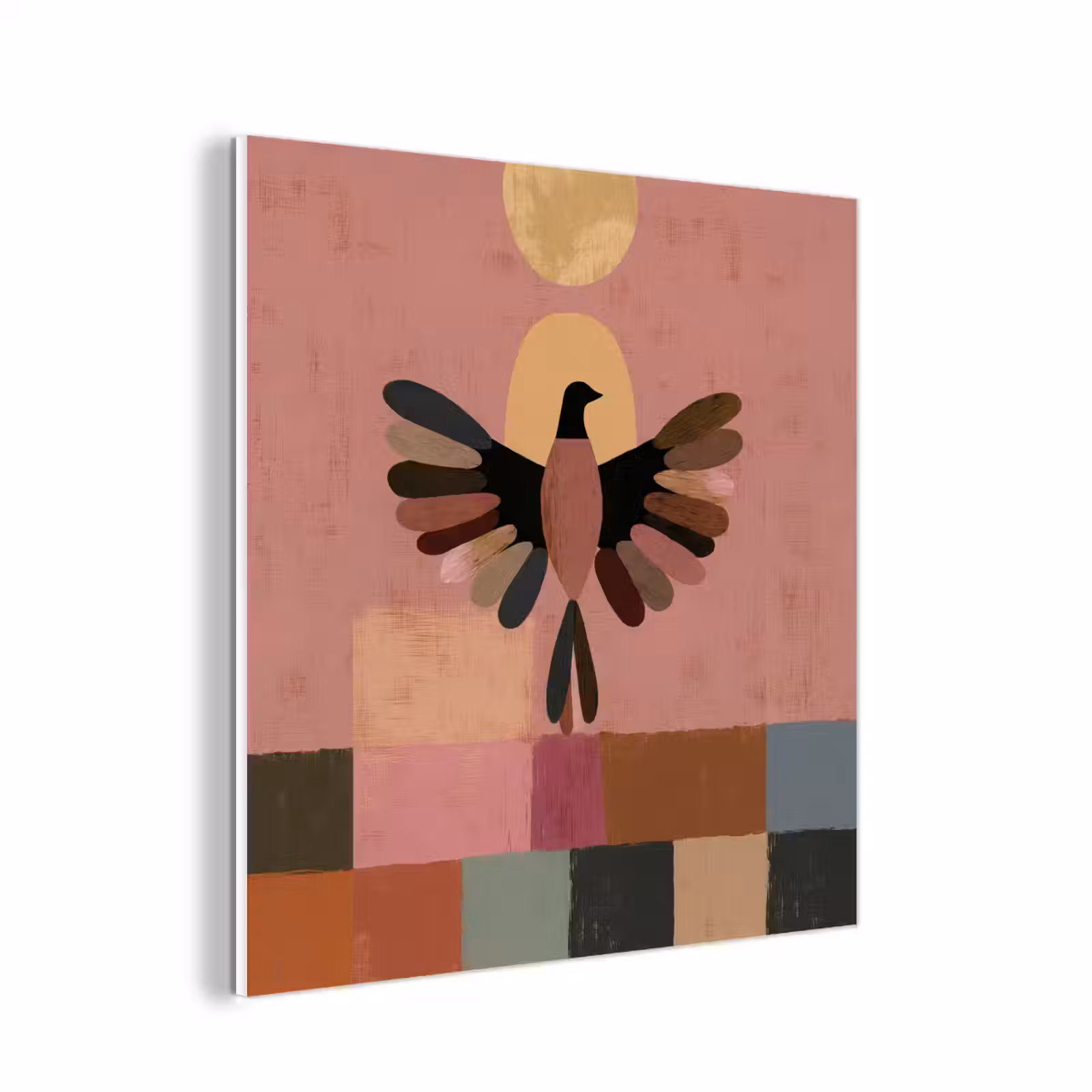 Forex - Illustratie - Vogel - Vlakken - Kleurrijk — 1