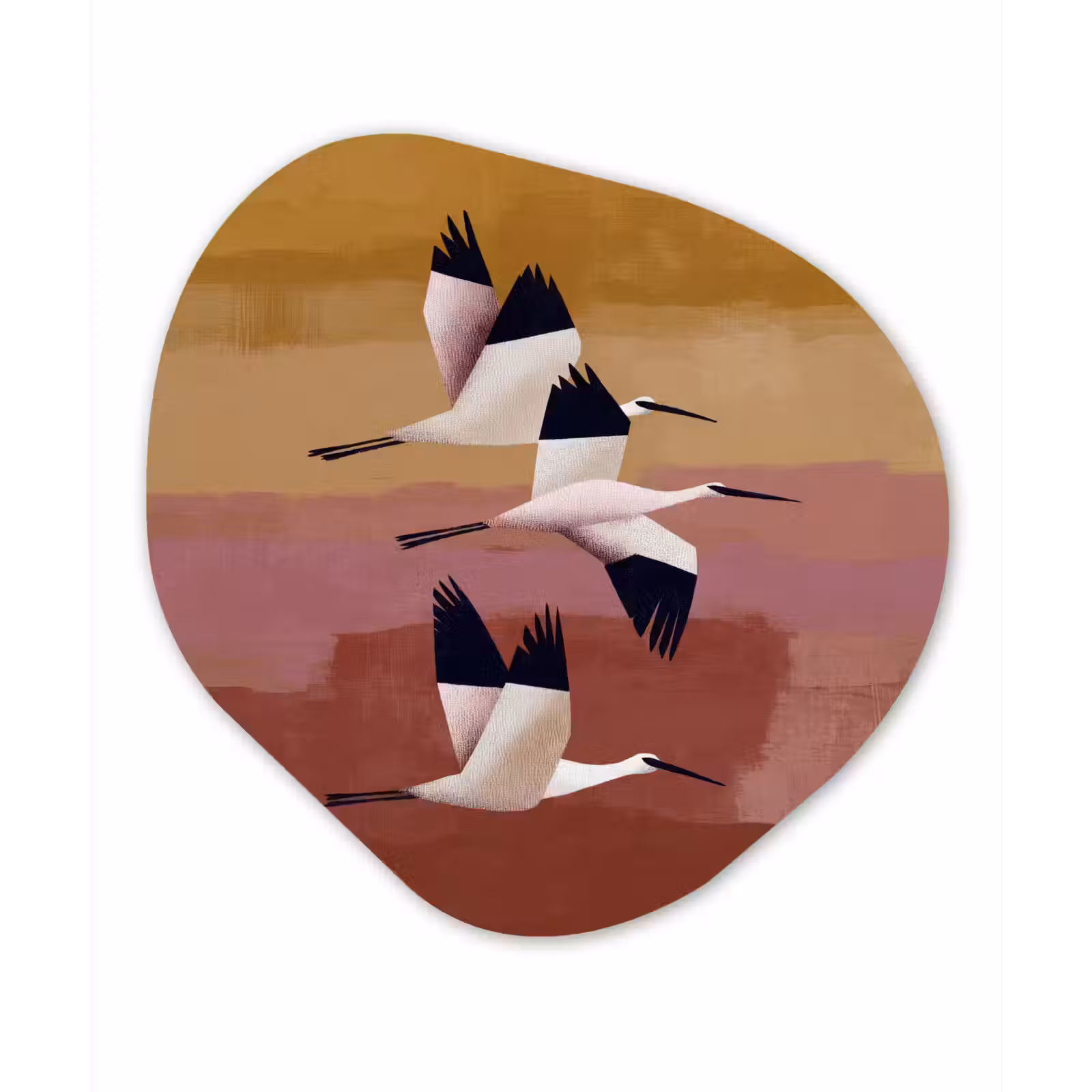 Organische schilderij - Aluminium - Vogels - Snavel - Abstract — 1