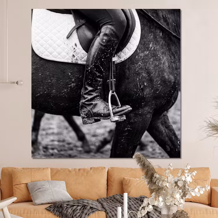 Forex - Paard - Sport - Zwart - Wit — 4