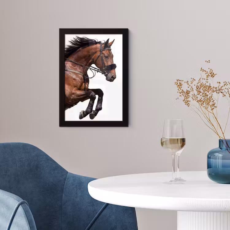 Poster met lijst - Springend Paard — 4