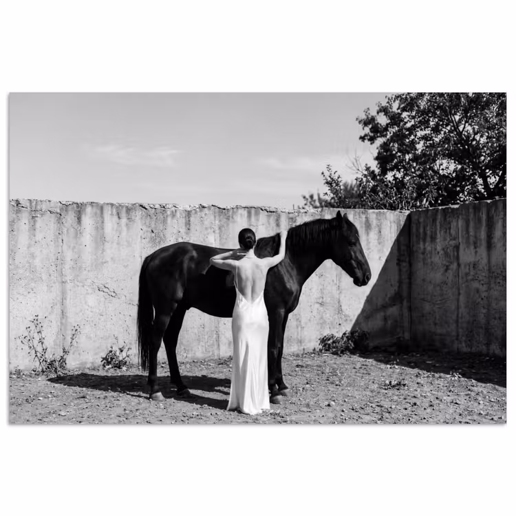 Poster - Vrouw - Paard - Artistiek — 1