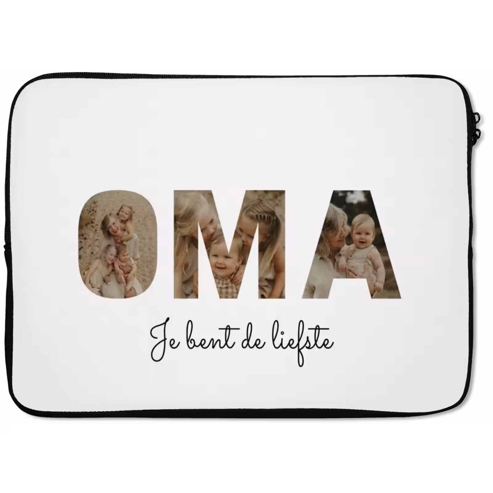 Gepersonaliseerde laptophoes - Oma - Lettercollage — 1