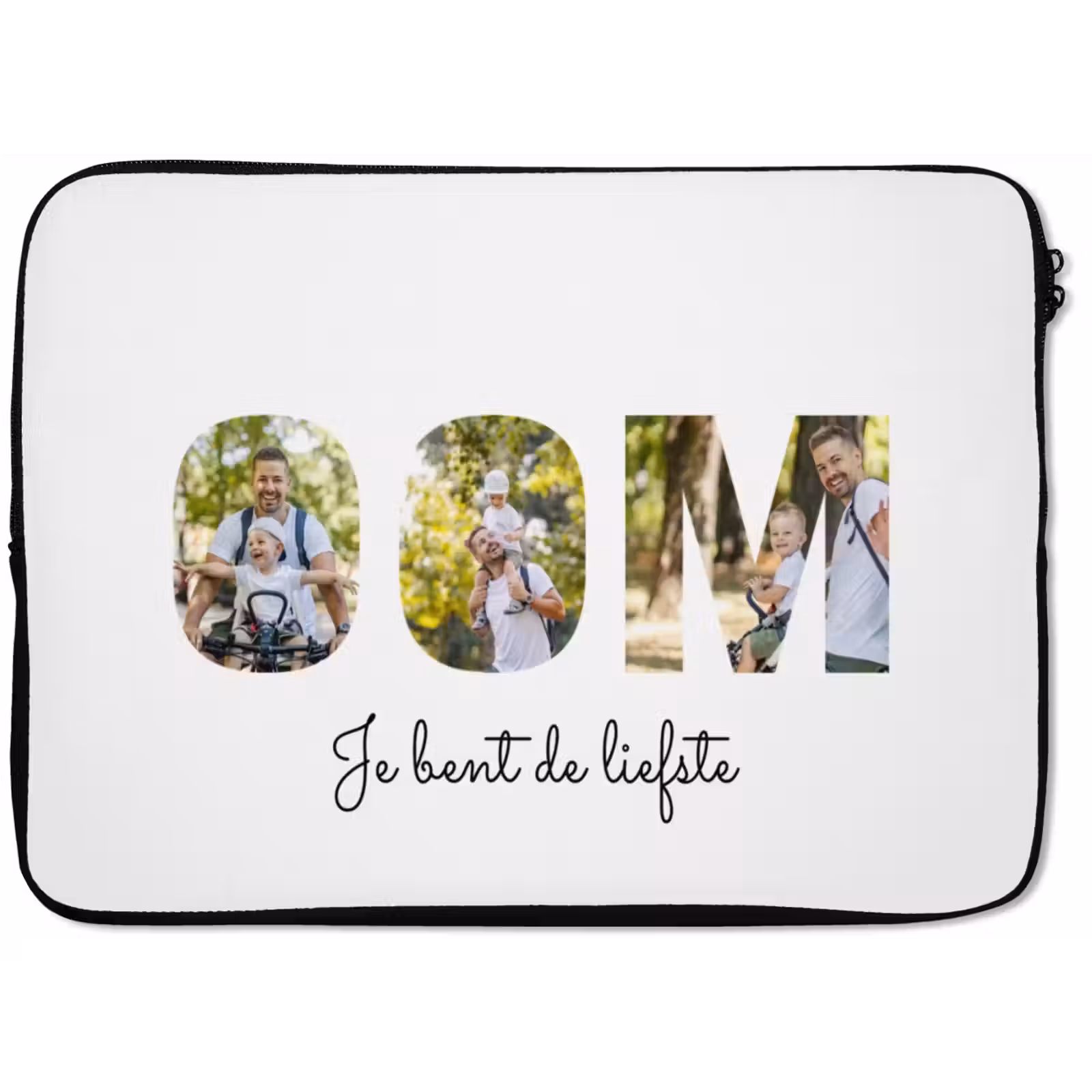 Gepersonaliseerde laptophoes - Oom - Lettercollage — 1