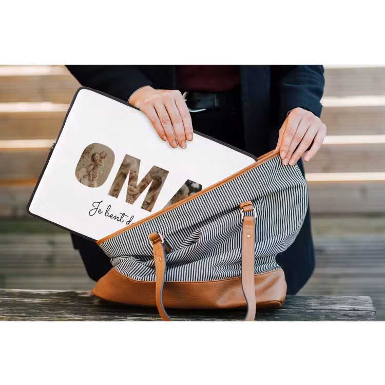 Gepersonaliseerde laptophoes - Oma - Lettercollage — 4