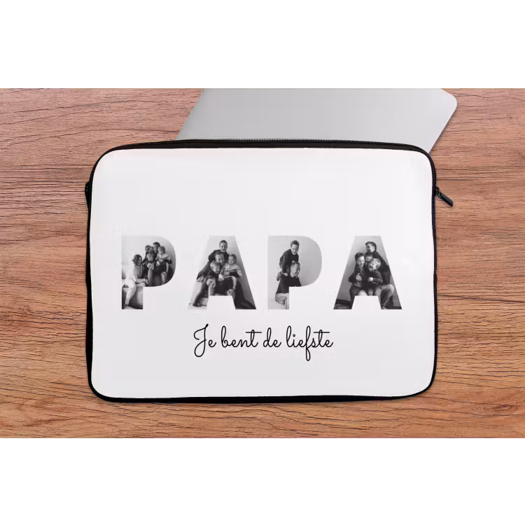 Gepersonaliseerde laptophoes - Papa - Lettercollage — 2