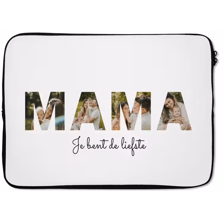 Gepersonaliseerde laptophoes - Mama - Lettercollage — 1
