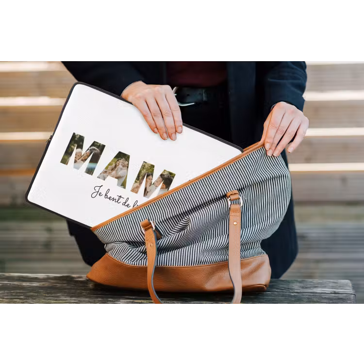 Gepersonaliseerde laptophoes - Mama - Lettercollage — 4