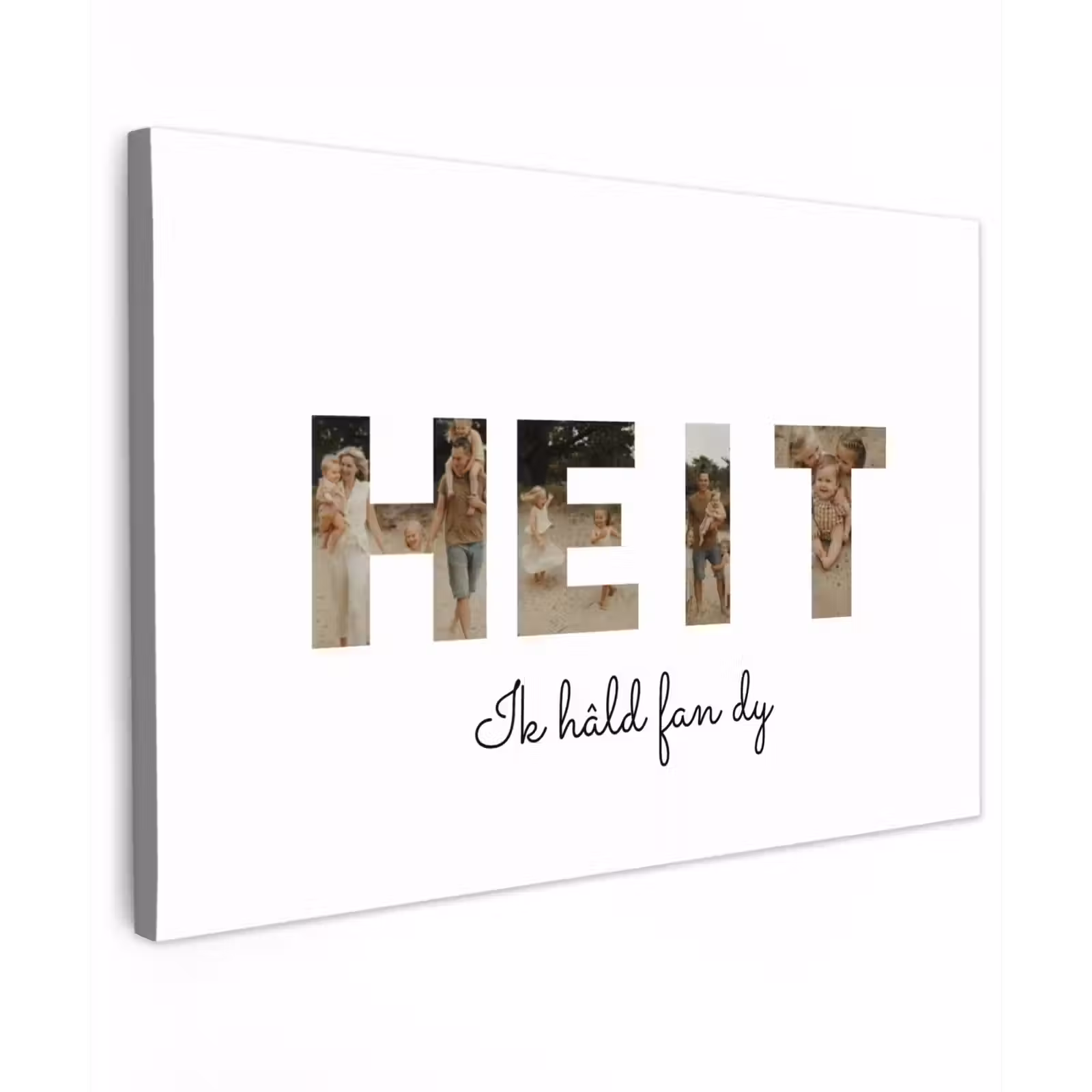 Gepersonaliseerd buiten canvas - Heit - Lettercollage — 1