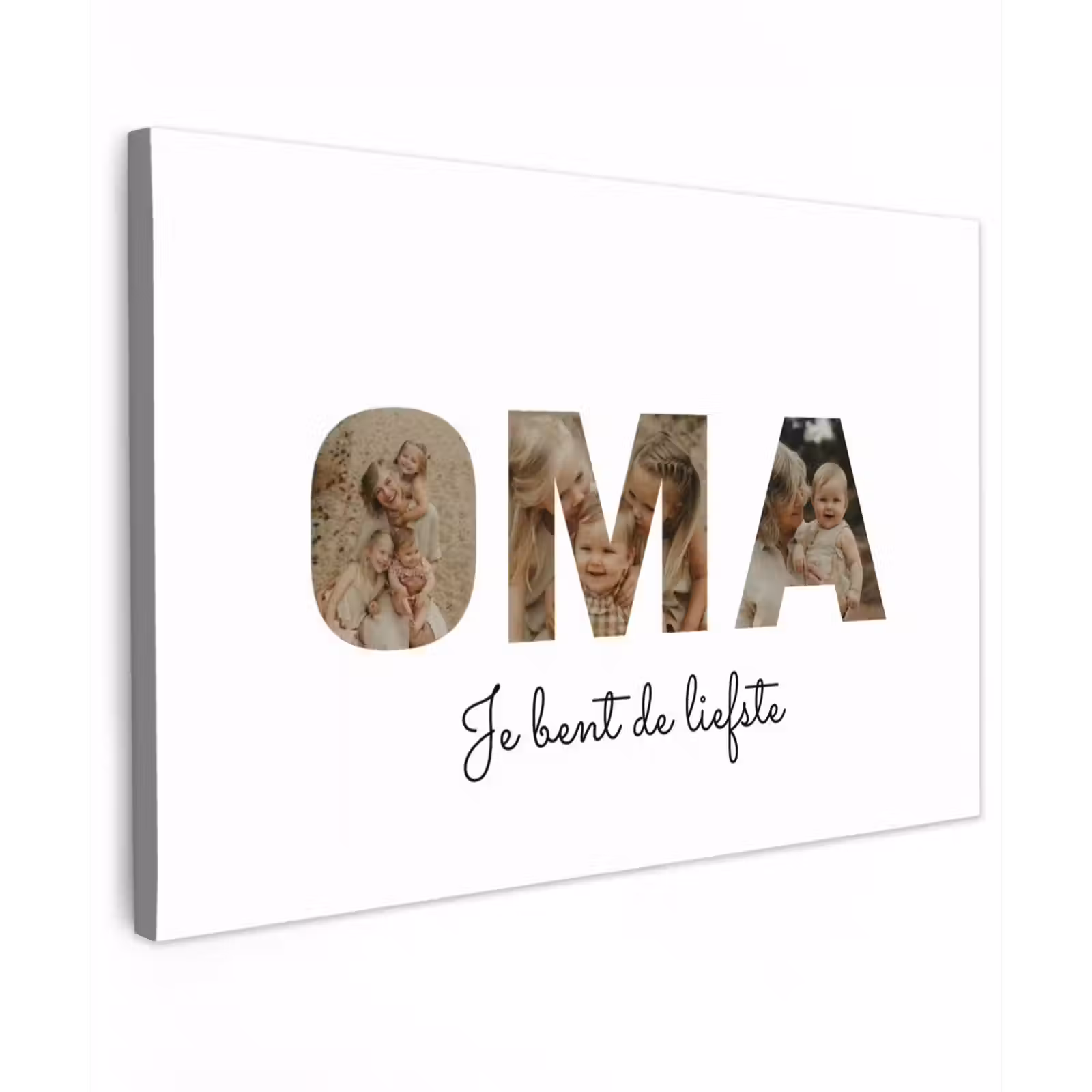 Gepersonaliseerd buiten canvas - Oma - Lettercollage — 1