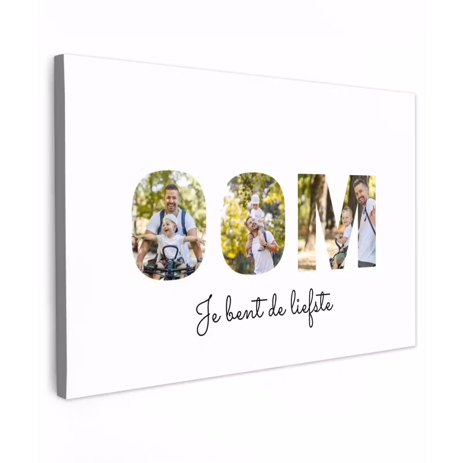 Gepersonaliseerd buiten canvas - Oom - Lettercollage — 1