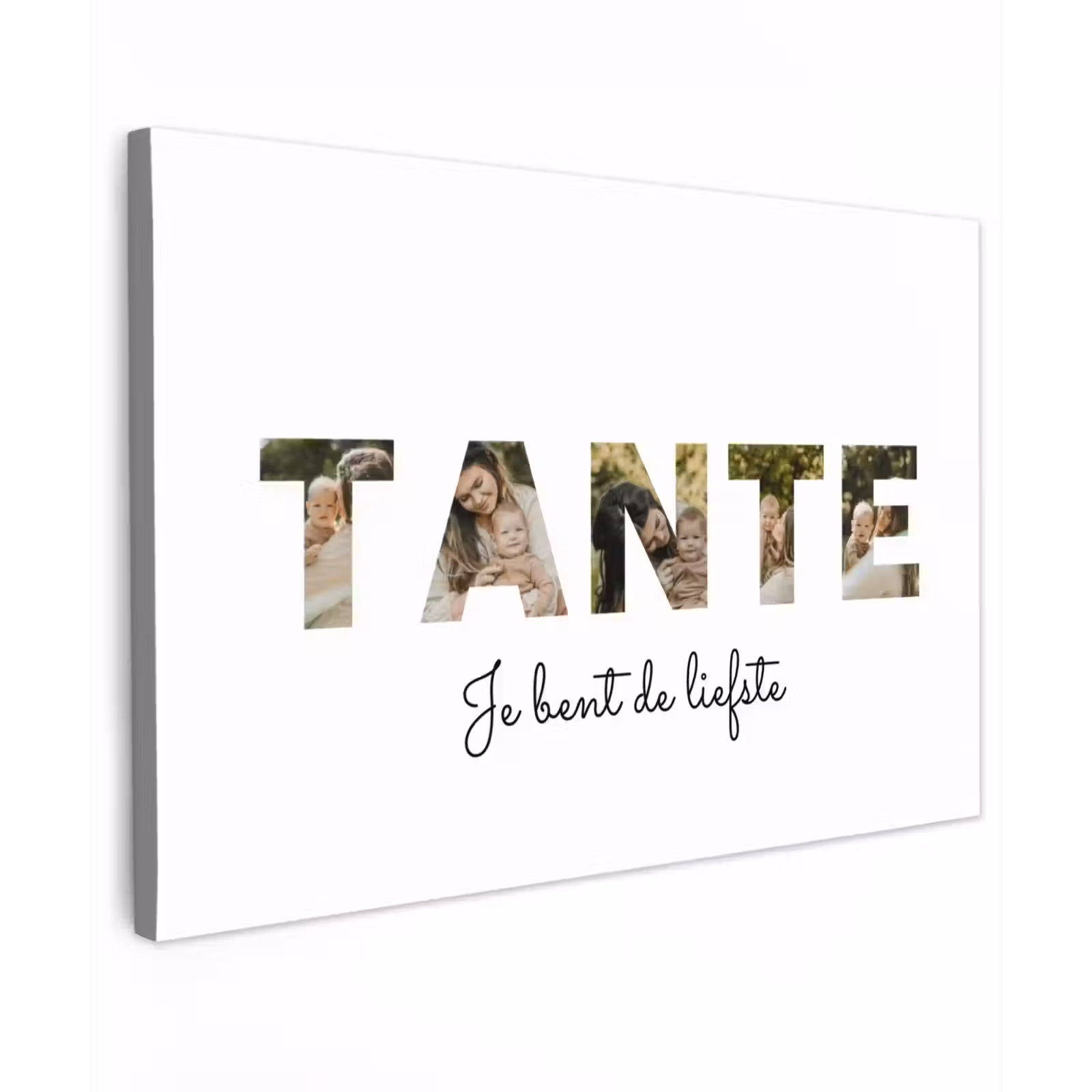 Gepersonaliseerd buiten canvas - Tante - Lettercollage — 1