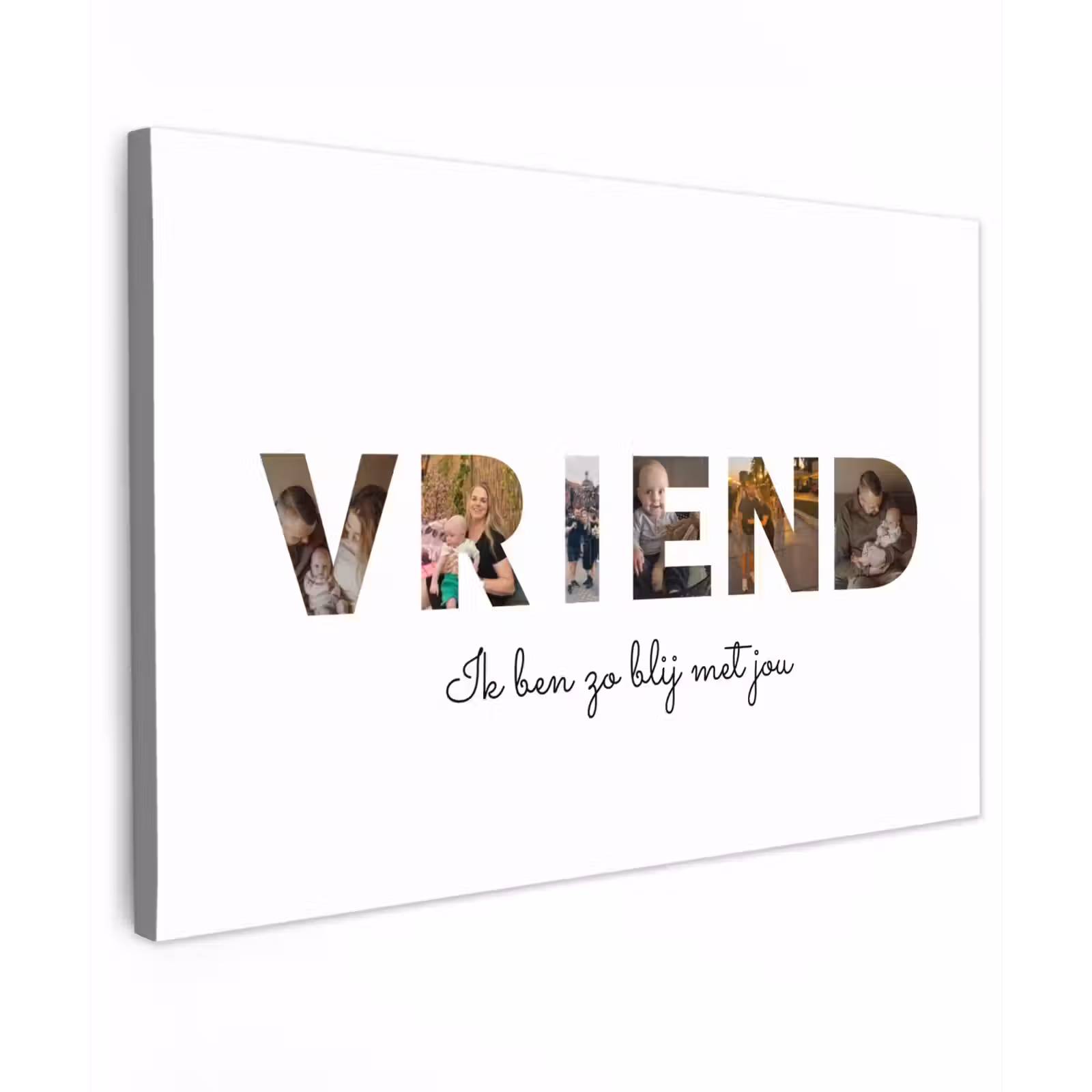 Gepersonaliseerd buiten canvas - Vriend - Lettercollage — 1