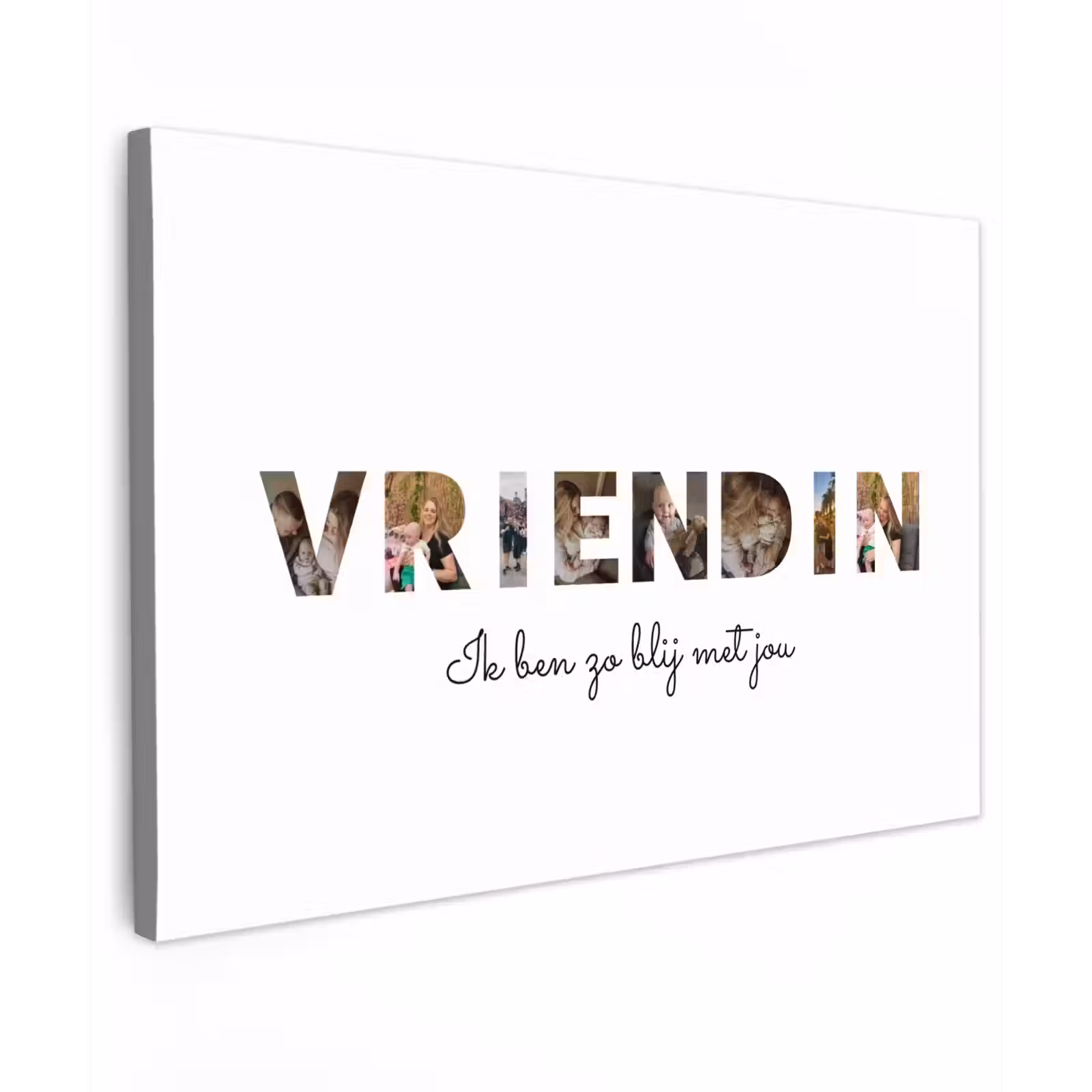 Gepersonaliseerd buiten canvas - Vriendin - Lettercollage — 1