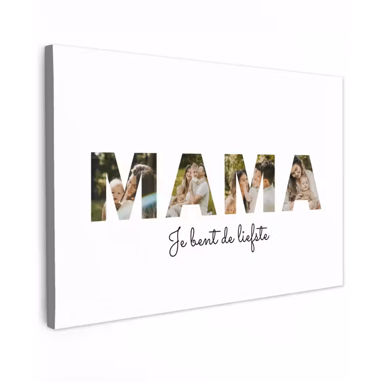 Gepersonaliseerd buiten canvas - Mama - Lettercollage — 1