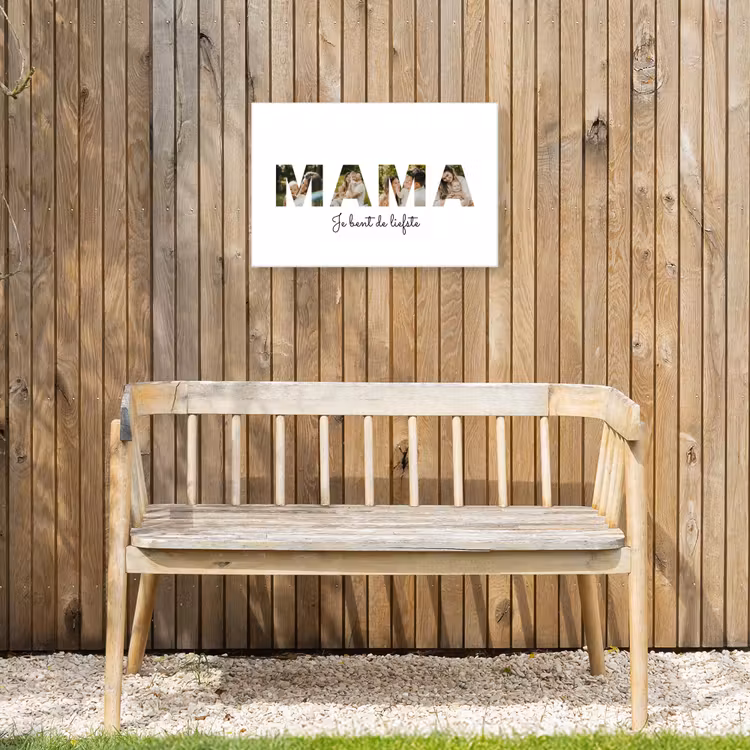 Gepersonaliseerd buiten canvas - Mama - Lettercollage — 3