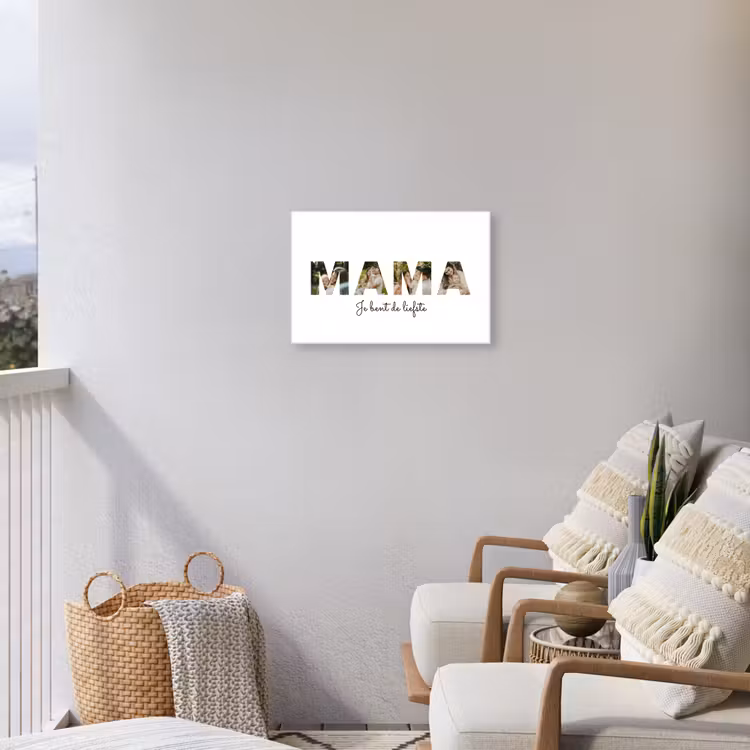 Gepersonaliseerd buiten canvas - Mama - Lettercollage — 4
