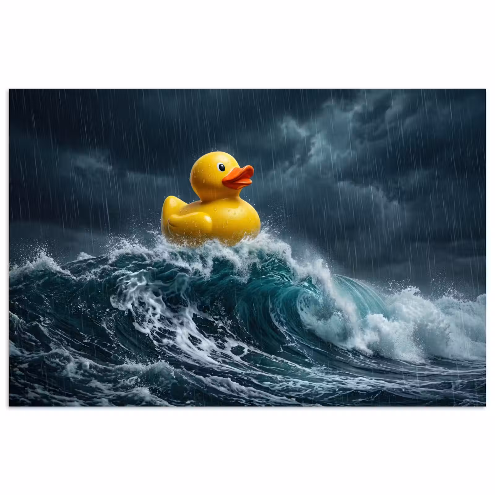 Poster - Storm - Badeend - Golven — 1