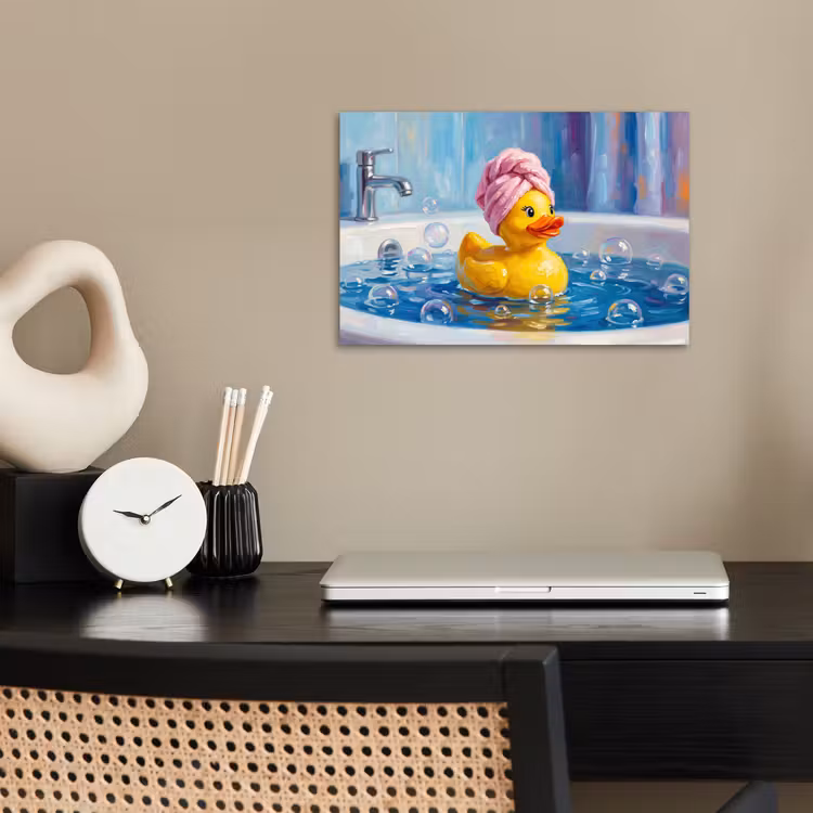 Poster - Creatief - Badeend - Kleurrijk — 2