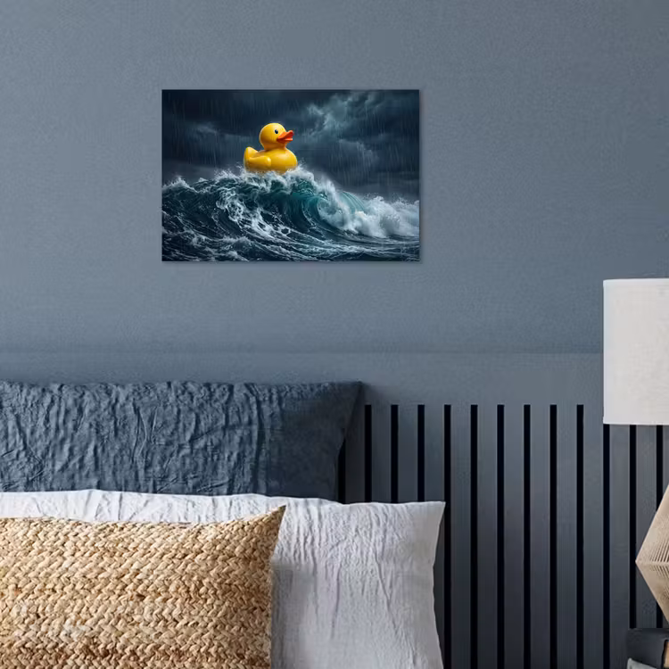 Poster - Storm - Badeend - Golven — 3