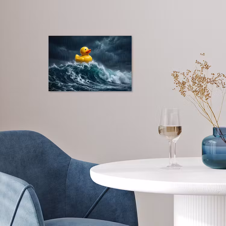 Poster - Storm - Badeend - Golven — 4