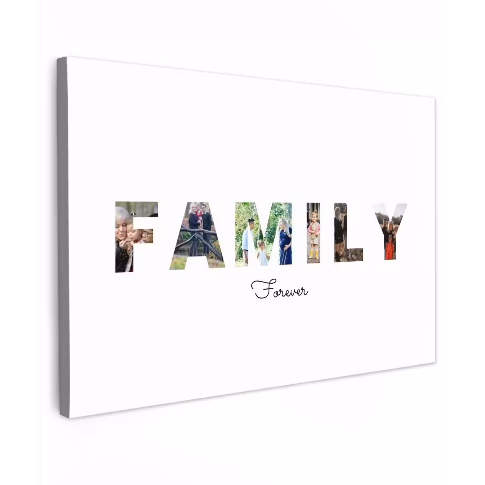 Gepersonaliseerd buiten canvas - Family - Lettercollage — 1
