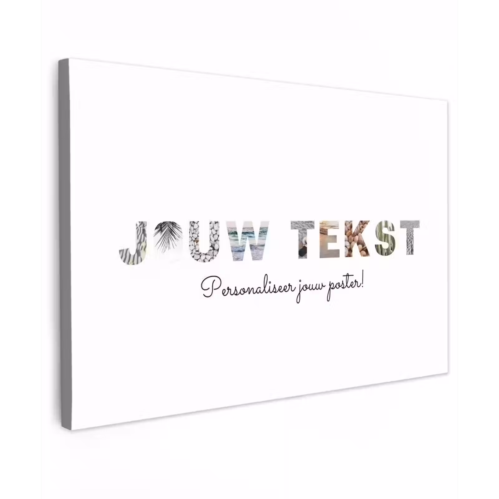 Gepersonaliseerd buiten canvas - Jouw Tekst - Lettercollage — 1